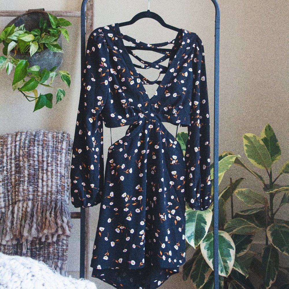 AFRM - Floral Open-back Dress